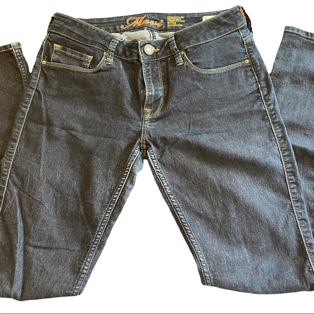 Mavi | Alexa Mid-Rise Skinny Dark Wash Jeans - Picture 4 of 10